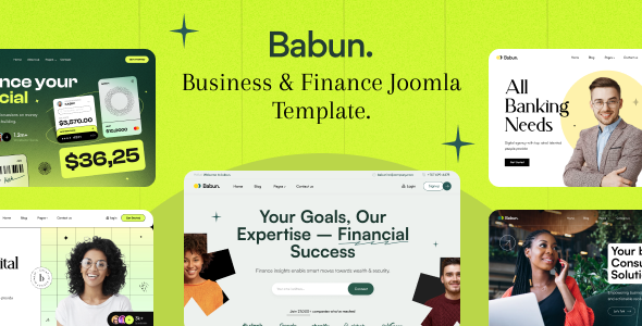 Babun - Business & Finance Responsive Joomla Template