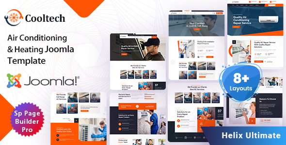 Cooltech - Air Conditioning & Heating Joomla Template
