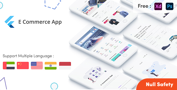 Flutter Treva Shop Ecommerce UI KIT in flutter 3.0 e-commerce store apps