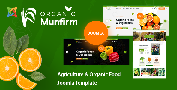 Munfirm - Organic & Healthy Food Joomla Template