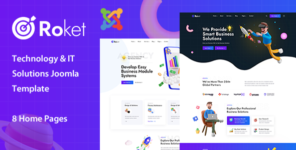 Roket - Technology & IT Solutions Joomla Template