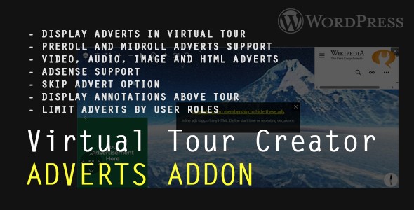 Virtual Tour Creator Advert and Annotation AddOn