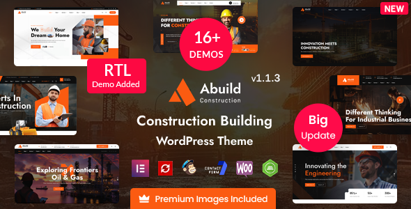 Abuild - Construction WordPress Theme