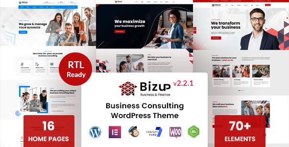 Bizup - Business Consulting WordPress Theme