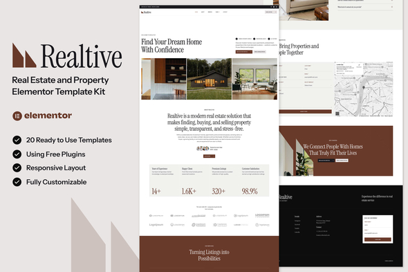Realtive - Real Estate & Property Elementor Template Kit