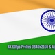 India waving flag transition 4k and 1080 HD footage with alpha channel - VideoHive Item for Sale