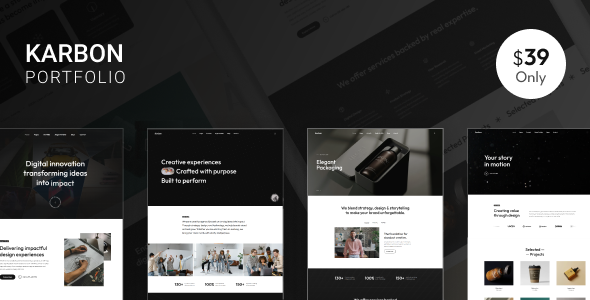 Karbon - Minimal Portfolio WordPress Theme