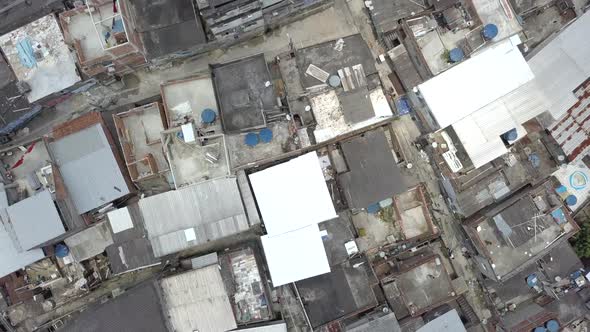 Drone view of a favela (Rio de Janeiro, Brasil)