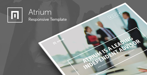 Atrium - Finance Consulting Advisor Template