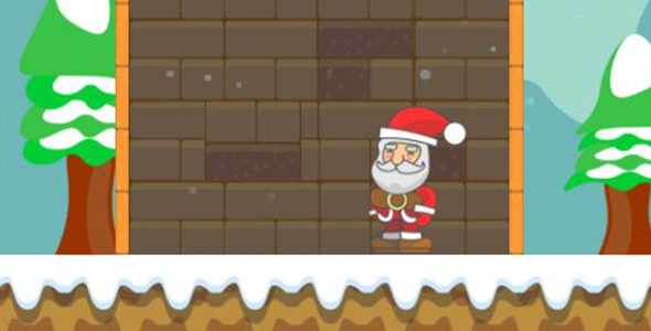 Santa Rescue | Construct 3 | 40 Levels