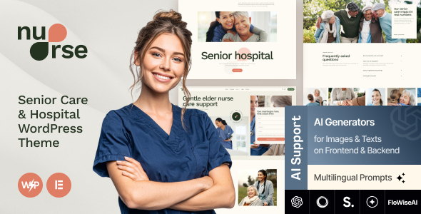 Nurse - Senior Care & Hospital WordPress Theme