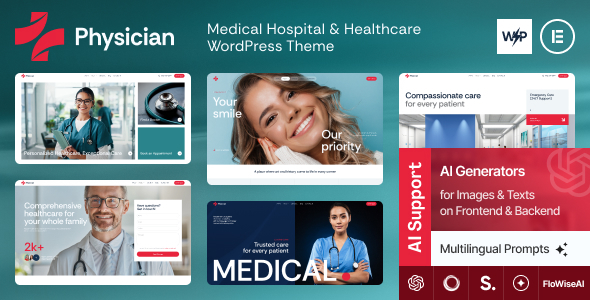 Physician - Medical Hospital & Healthcare WordPress Theme