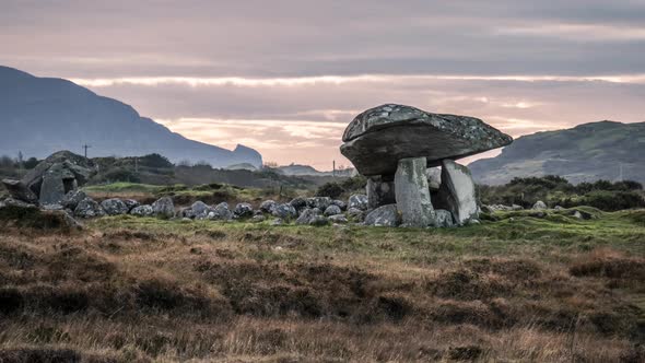 The Kilclooney Dolmen Between Ardara and Portnoo in County Donegal  Ireland