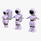 Stylized Space Astronaut Character Set M1 - 3DOcean Item for Sale