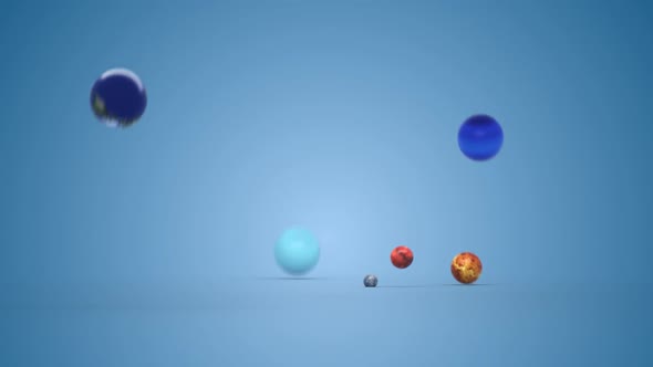 rubber balls. planets of the solar system. rubber planets