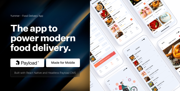 Yummer – Food Ordering App (React Native Expo + Payload CMS)