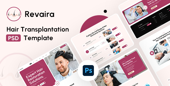 Revaira - Hair Transplantation PSD Template