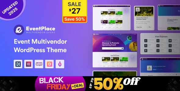 Eventplace - Multivendor Event Marketplace Theme for WordPress