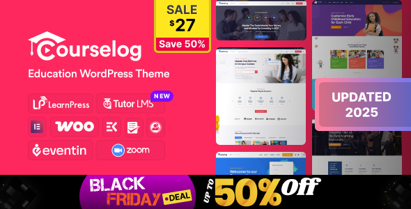 Courselog - Education WordPress Theme