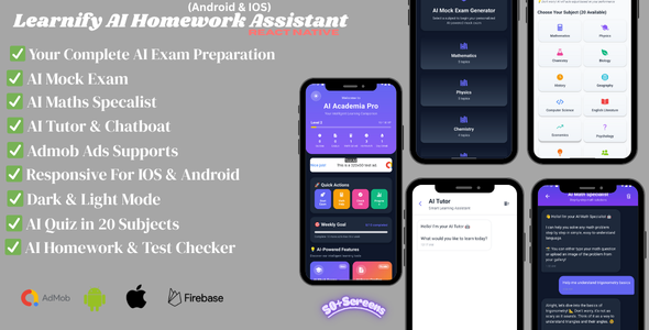 Learnify – AI Homework Assistant (Android & iOS)