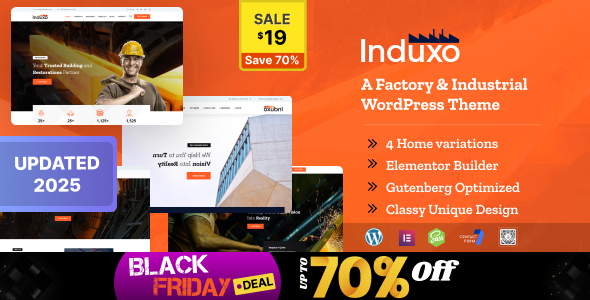 Induxo - Industry WordPress Theme