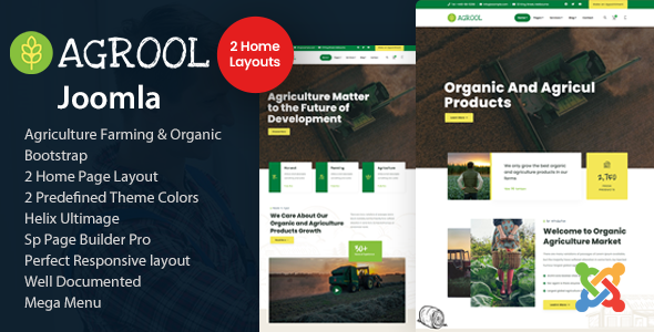Agrool - Agriculture Farming Joomla Template