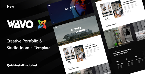 Wavo - Creative Portfolio & Agency Joomla Template