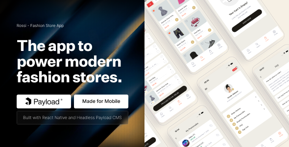 Rossi – Complete Fashion Store App with Payload CMS