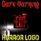 Dark Warning Horror Logo