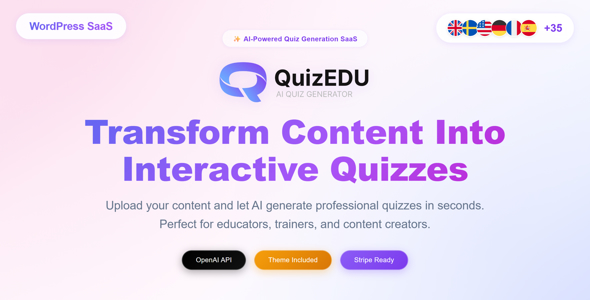 QuizEdu SaaS: AI Quiz Generator from Documents & Prompts