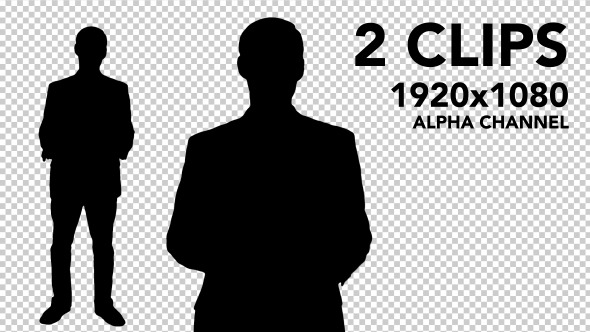 Businessman Silhouettes  - 2 Pack