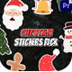 Christmas Stickers Pack | MOGRT - VideoHive Item for Sale
