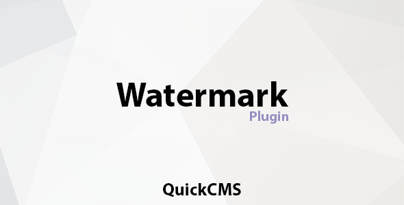 Watermark Module for QuickJob & QuickAd