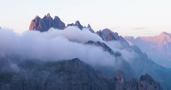 National Nature Park Tre Cime in the Dolomites Alps