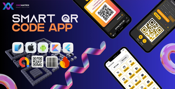Smart QR Code Generator & Scanner | Flutter | Barcode Generator | Android iOS | Source Code