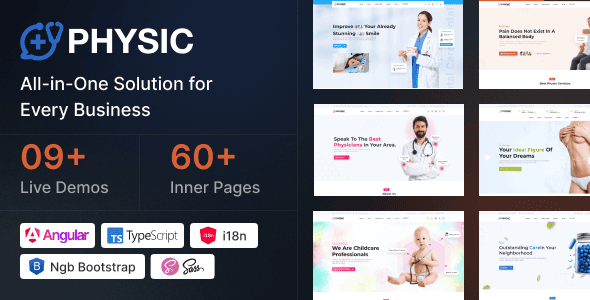 Physic - Hospital Doctor Clinic Medical Health Responsive Angular 20 Template
