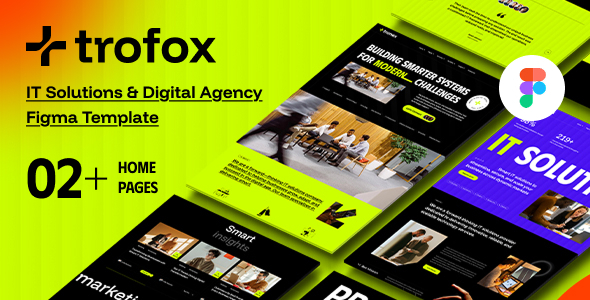 Trofox - IT Solutions & Digital Agency Figma Template