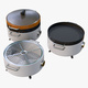 Electric Tabletop Cooker Grill M1 - 3DOcean Item for Sale