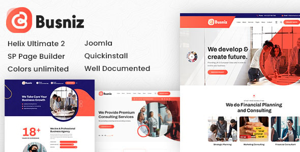 Busniz - Joomla 6 Business Consulting Multi-Purpose Template