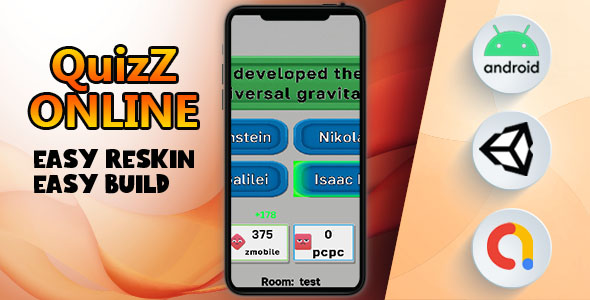 QuizZ Online - (Unity - Admob - Game)