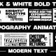 Black & White Bold Titles – Modern Text Typography Animation MOGRT - VideoHive Item for Sale