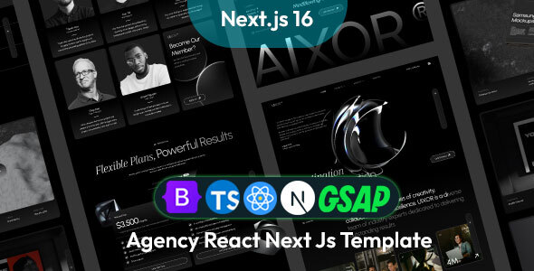 Aixor - Agency Next Js Template (Next 16)