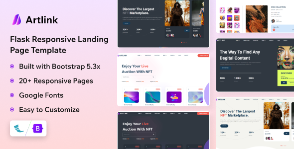 Artlink - Flask Landing Template