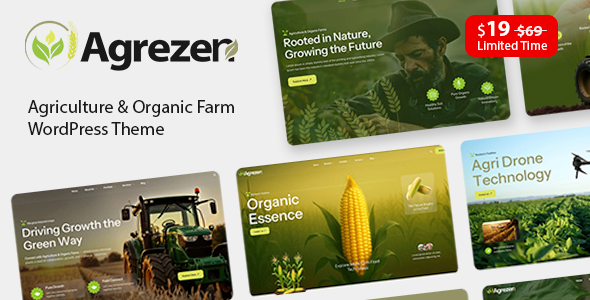 Agrezen – Agriculture & Organic Farm WordPress Theme