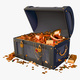 Treasure Chest With Gold and Gems M1 - 3DOcean Item for Sale