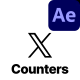 X Social Counters & UI Elements - VideoHive Item for Sale