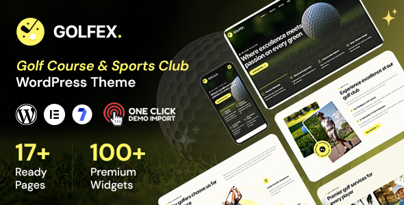 Golfex - Golf Club Sport Elementor WordPress Theme
