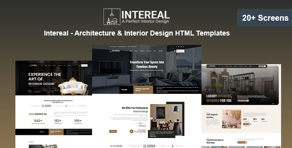 Intereal - Architecture & Interior Design HTML Templates