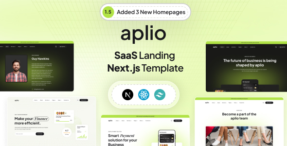 Aplio | Nextjs Saas Landing Template