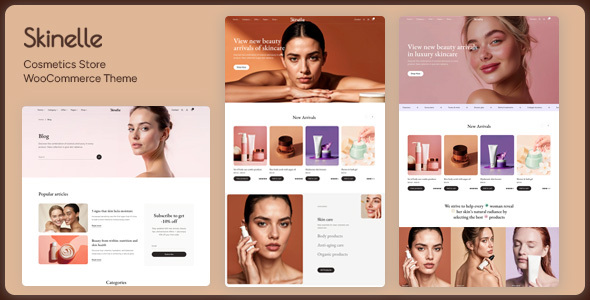 Skinelle - Modern Skincare WooCommerce Theme